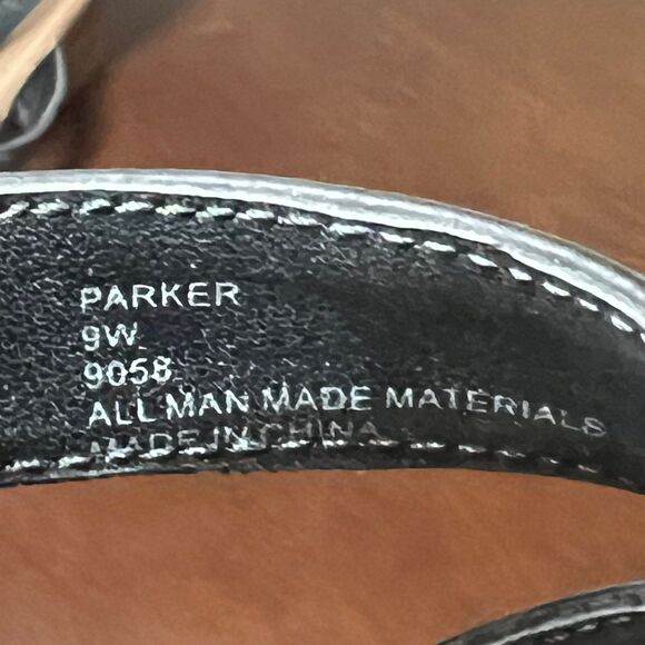 CLOUDWALKERS Womens Heels Strappy Black Parker 3" Open Toe Casual Summer | 9W - Picture 3 of 8